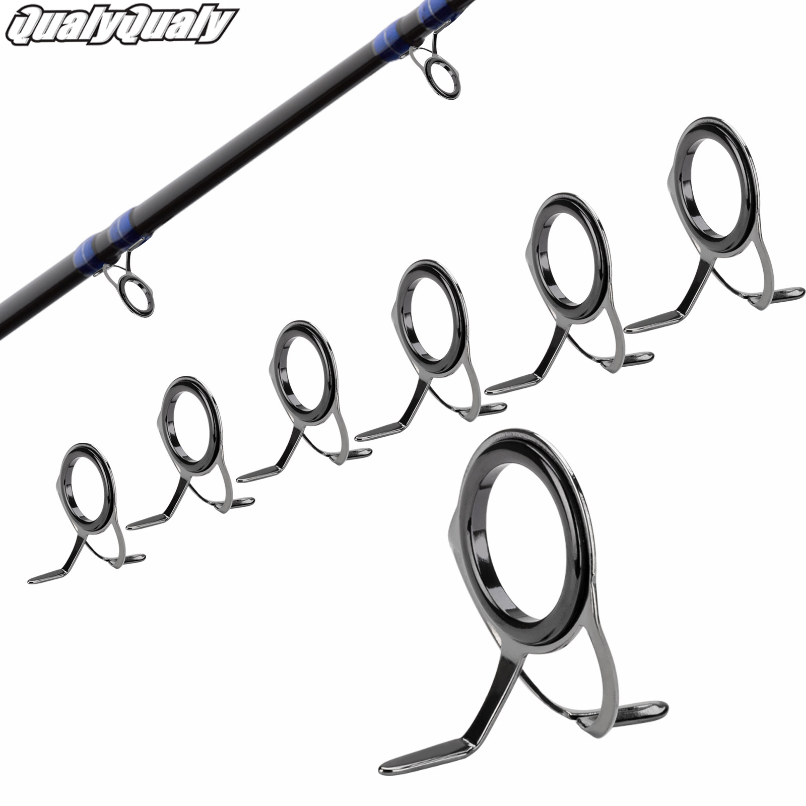7 قطعة الصيد رود أدلة طقم تصلي - مراجعة Fishing Rod Building Kit وسعره