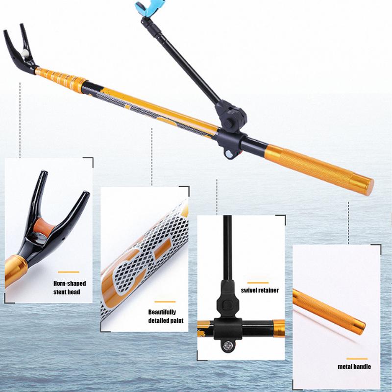 أصحاب قصبة صيد خشبية 360 درجة  - مراجعة Fishing Rod Telescopic وسعره