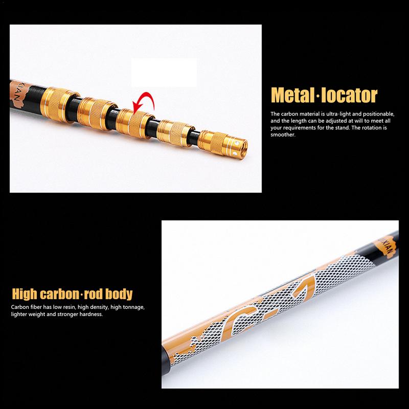 أصحاب قصبة صيد خشبية 360 درجة  - مراجعة Fishing Rod Telescopic وسعره