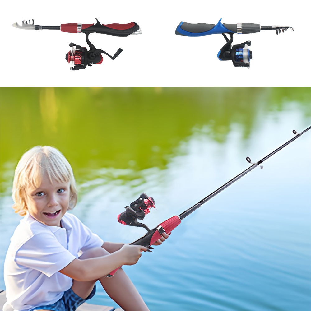 قضبان الصيد تلسكوبية للأطفال ، - مراجعة Fishing Rod Ice وسعره